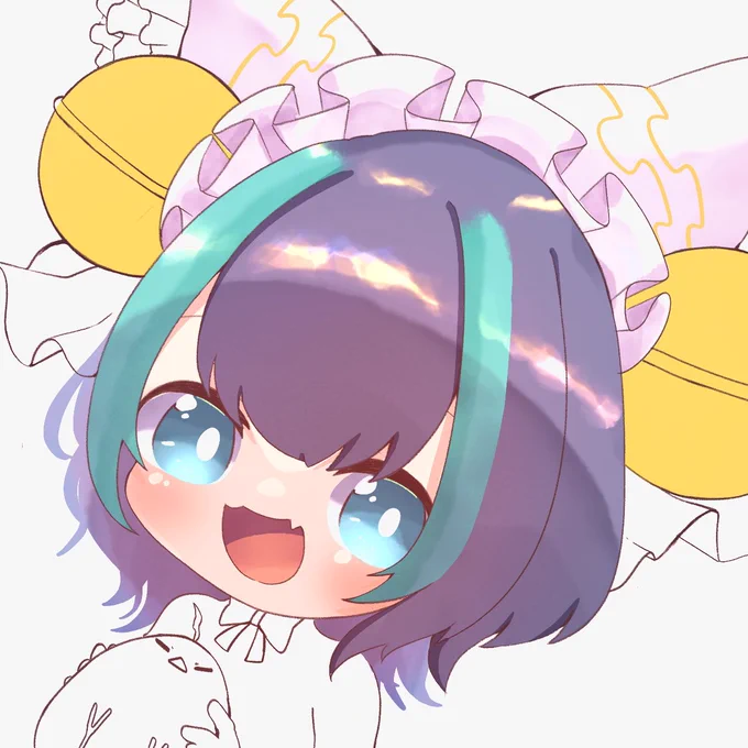 つ…疲れたwちな、全然線画終わってないけど気分転換で色塗りしちゃった('>∀<`)ゝアズ生でみよ⸜(* ॑  ॑* )⸝ 