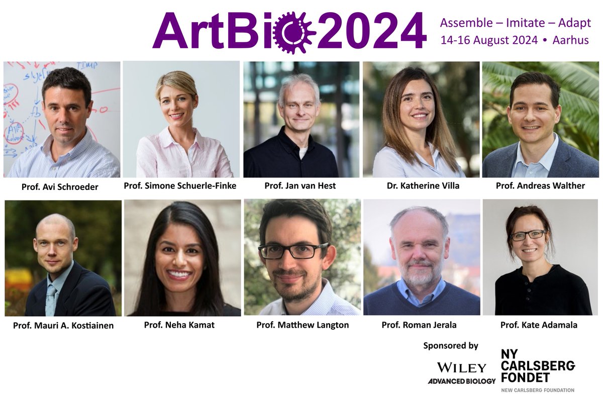 📢 REMEMBER📢 ⏰ Abstract submission deadline: 1st May ⏰ Early bird registration deadline: 15th May 👇SUBMIT your abstract here👇: events.au.dk/artbio2024/abs… SPONSORS: @Carlsbergfondet and @Adv_Biology. Looking forward to welcoming you! ✨ #ArtBio2024