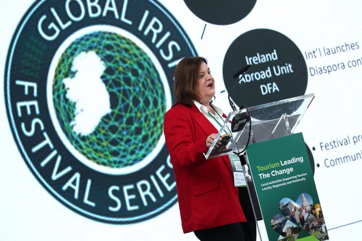 The Irish Festival Series is aimed at galvanising and mobilising Irish communities and places to re-energize the Irish diaspora and help them feel connected with the county of their heritage, Ciara Sugrue of @Failte_Ireland outlined. #lgtourism24