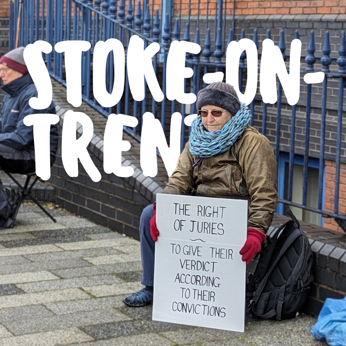 <a href="/PlanB_earth/">Plan B Earth</a> <a href="/LawyersAreResp/">LawyersAreResponsible</a> <a href="/AnimalRising/">Animal Rising</a> <a href="/GoodLawProject/">Good Law Project</a> <a href="/InsulateLove/">Insulate Britain</a> All those sitting at courts across England &amp; Wales this week have a message for the Attorney General: 

“I am Trudi Warner. Prosecute me too!”

If Trudi is to be imprisoned for holding a sign stating the law, then so must the hundreds of others who are doing the same.