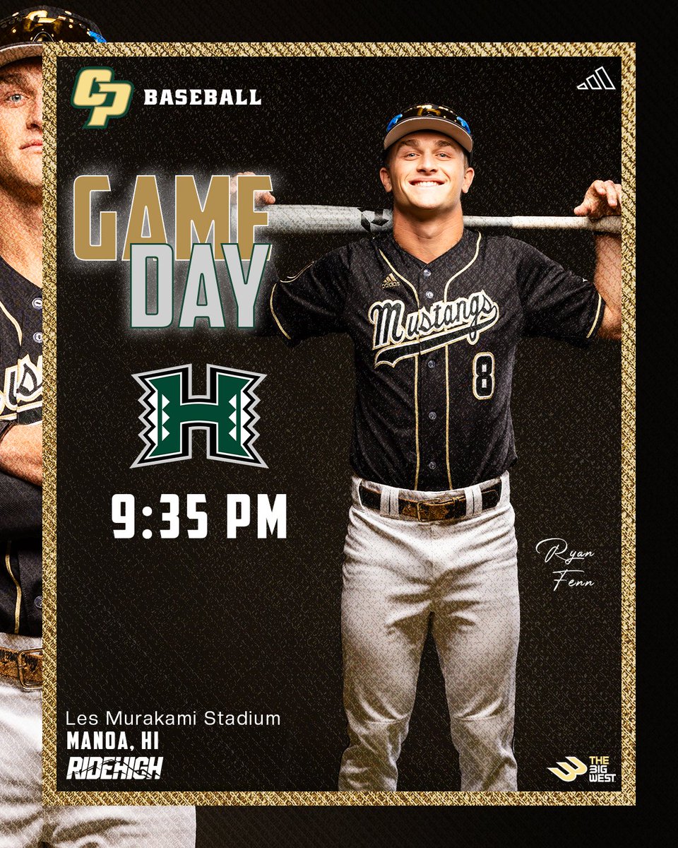 We're in the rainbow state for another @BigWestSports series! No broadcasts this weekend, but follow along with the live stats or radio from our website ⬇️ 🆚 Hawai'i 📍 Manoa, HI ⏰ 9:35pm 📻 ESPN Radio 1280AM 📊 GoPoly.com #RideHigh