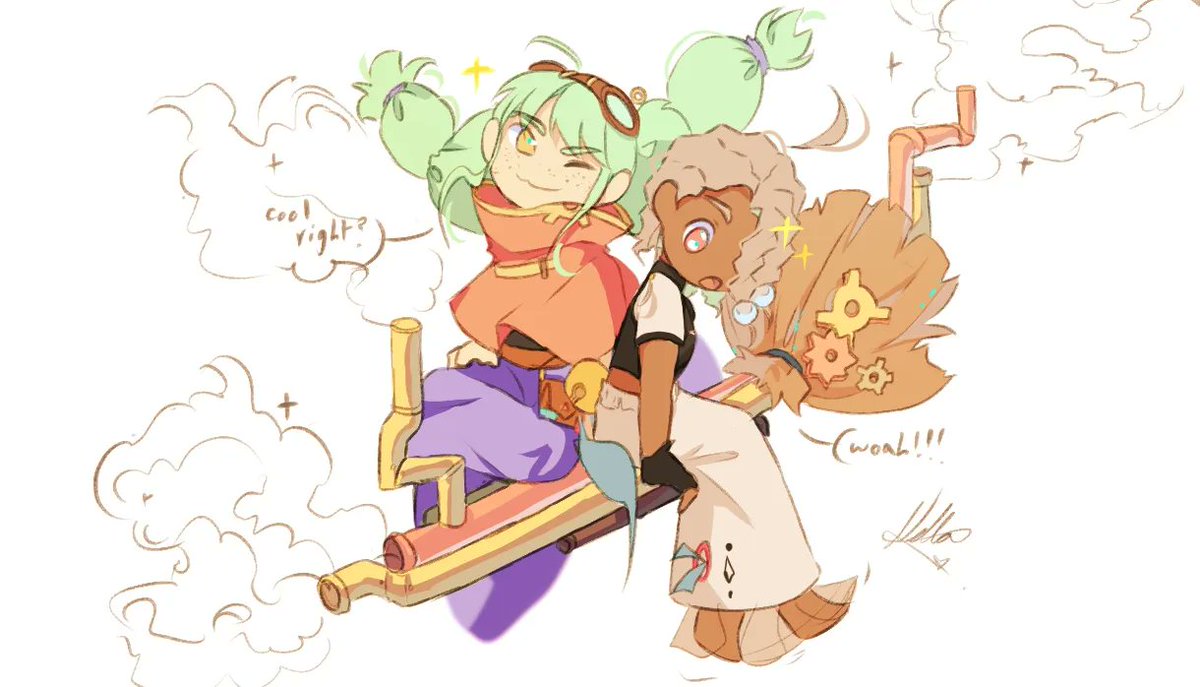 candeltier's tweet photo. 🌊👋🏻Introducing Pura!
A quiet mechanic that may seem a little distant for first impressions, but she's very friendly! (Just a tad awkward🥲)

🩵 to collect random things she finds on her outings to then altogether create ꪻꫝꫀ ultimate thing!
#characterdesign #アニメーション https://t.co/i9Q1Y0TJ9g