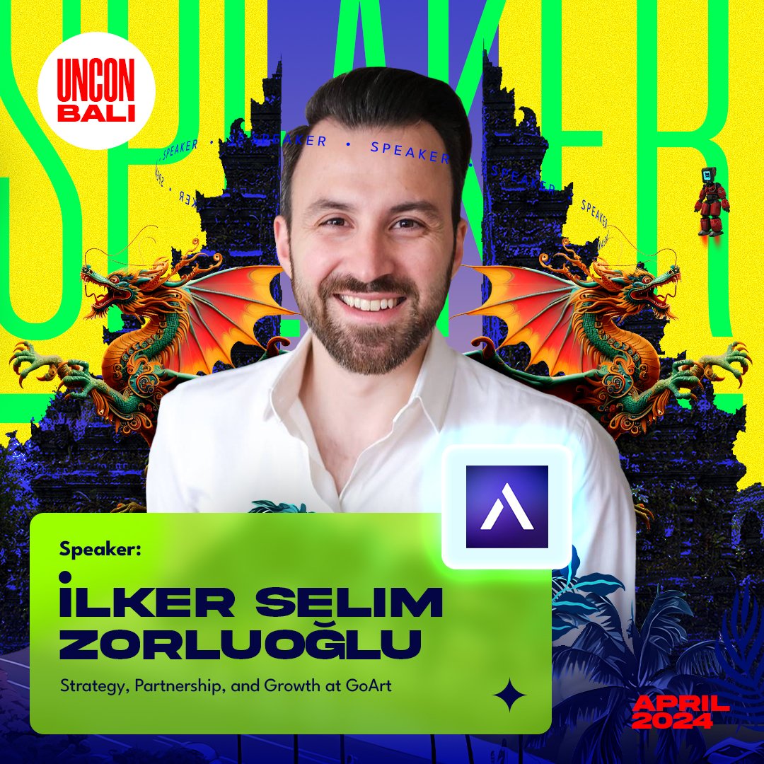 UNCONFERENCE BALI 2024 ☘️

İlker Selim Zorluoğlu (@ilkerzorluoglu) is the Chief Partnership Officer at GoArt Metaverse (@goartmetaverse). 📈📡

#UnconferenceBali
#UnParalleledConference

🇮🇩