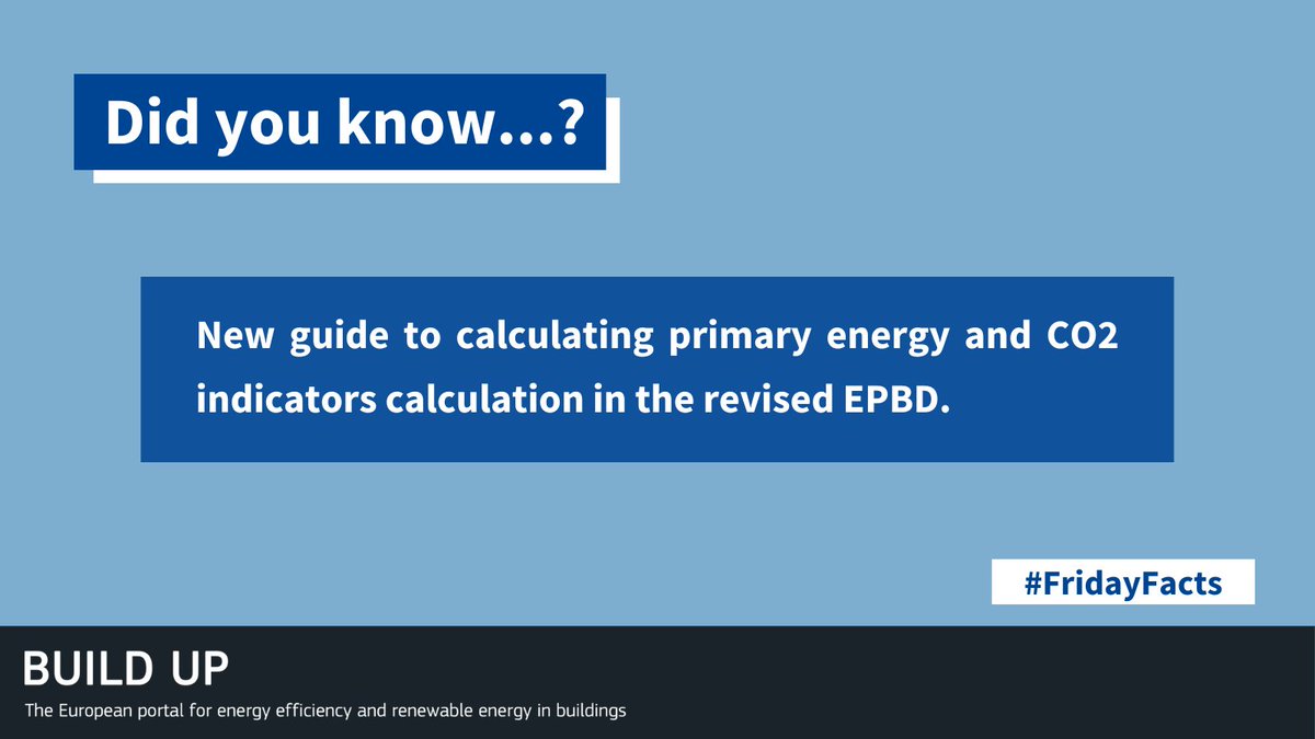 The #updatedEPBD introduces the EP-value calculation based on the total primary energy instead of non-renewable one. @REHVA has developed a methodology to facilitate adoption of the directive, providing assessment boundaries and calculation guidelines. 👉build-up.ec.europa.eu/en/resources-a…