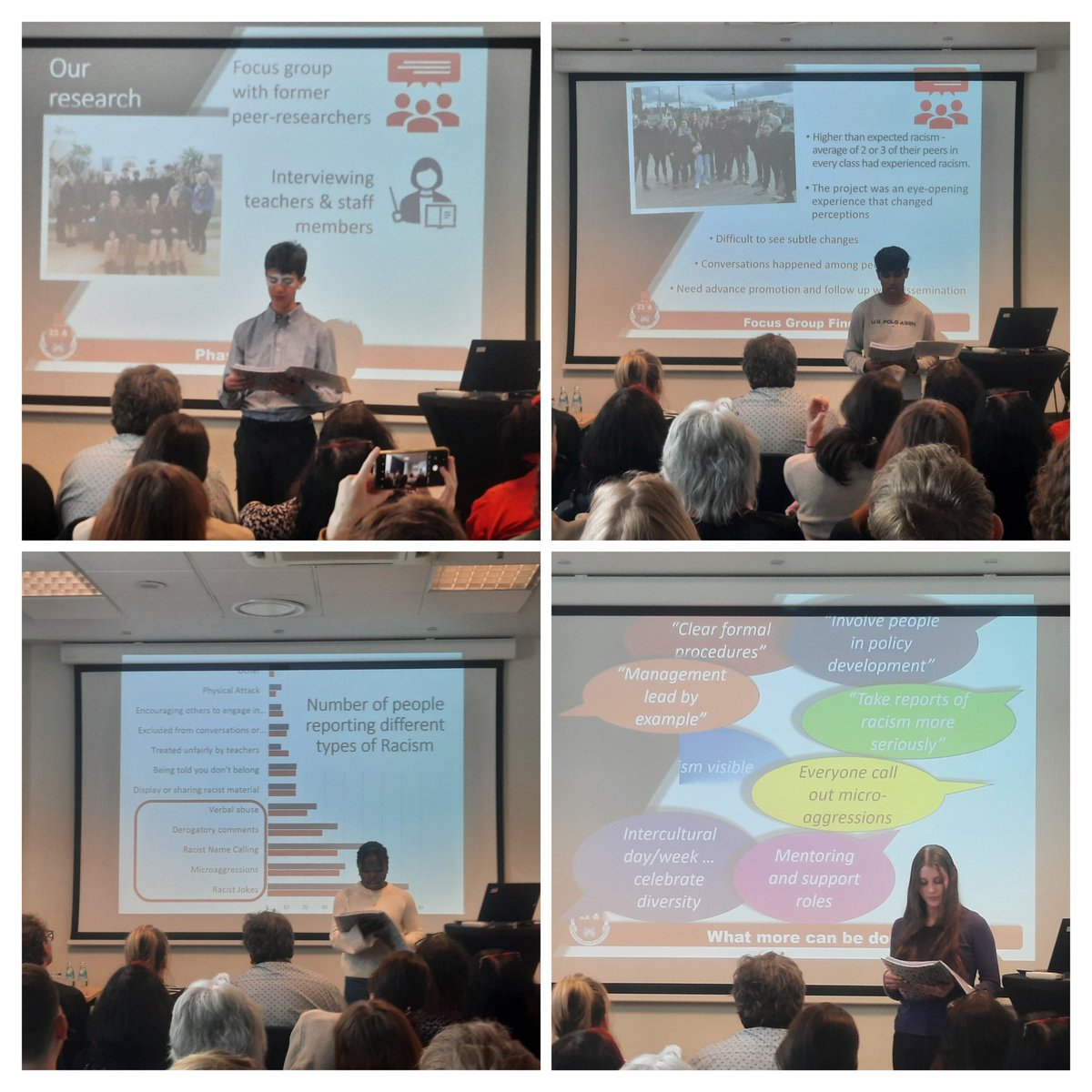 Blown away by @wesleycollege students' presentation on 'Starting a conversation about racism'- inspiring project! Well done @ElaineMRWilson @NiamhatMU @UCDSocialPWJ for your trailblazing work #ecswr24