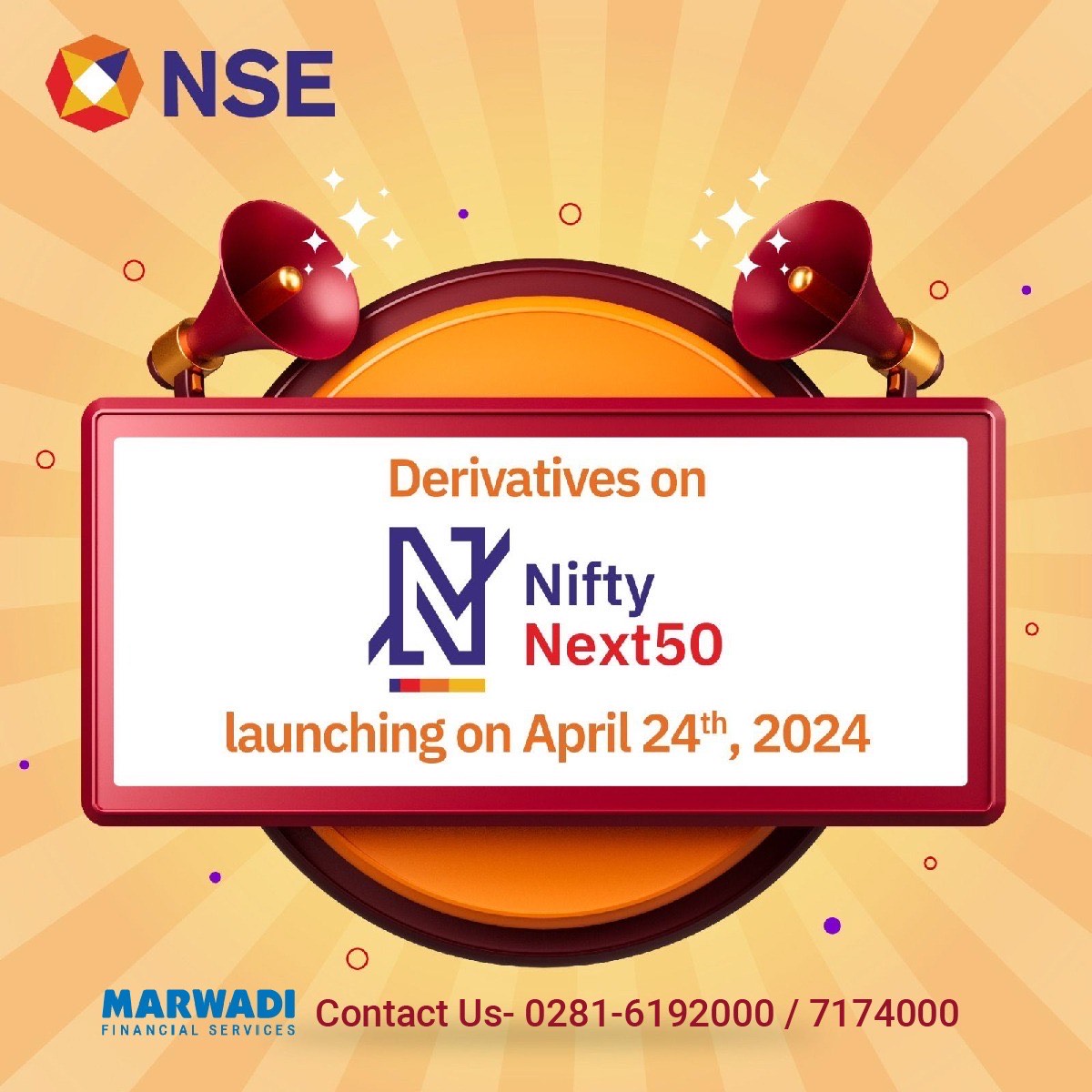 Big news from @NSEIndia 
 
Derivatives on the Nifty Next 50 Index launch on April 24. 

Start planning your strategies today! 

More Details: bit.ly/3Jp2Nir