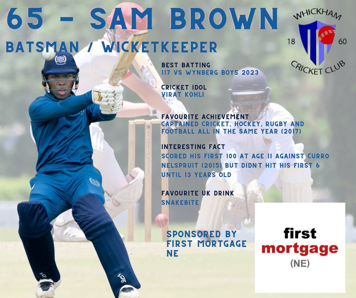 As we approach our first game of the season tomorrow we want to introduce our new Pro for this season. Sam joins us from South Africa for the season and we are hoping he can score plenty of runs for us this year! Thanks @FirstMortgageNE for your continued Support 🏏