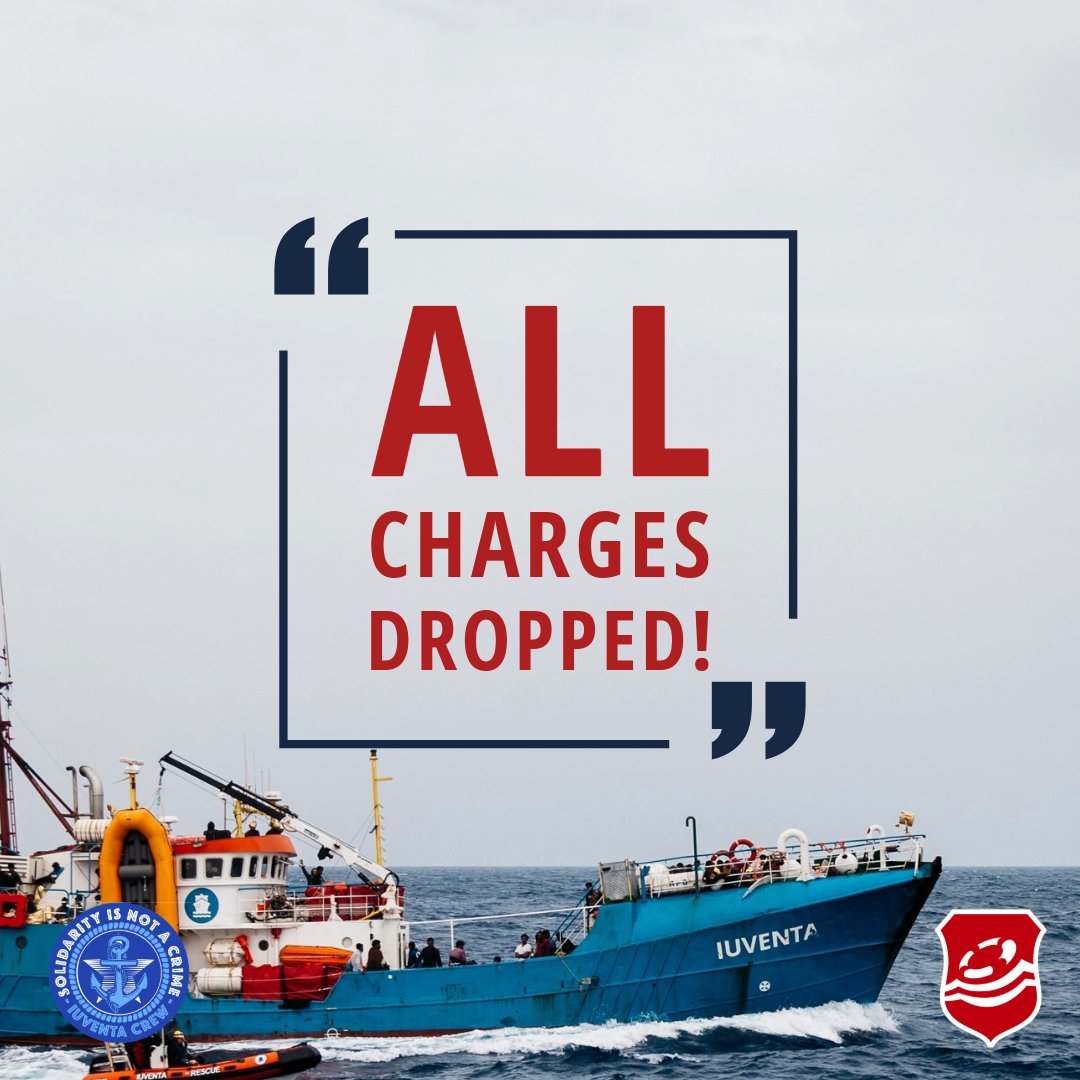 Seenotrettung ist kein Verbrechen - war es nie - und wird es nie sein! Wir stehen solidarisch hinter der Crew der Iuventa! 

#FreeIuventa #dropthecharges #seenotrettungistkeinverbrechen #savinglivesisnotacrime