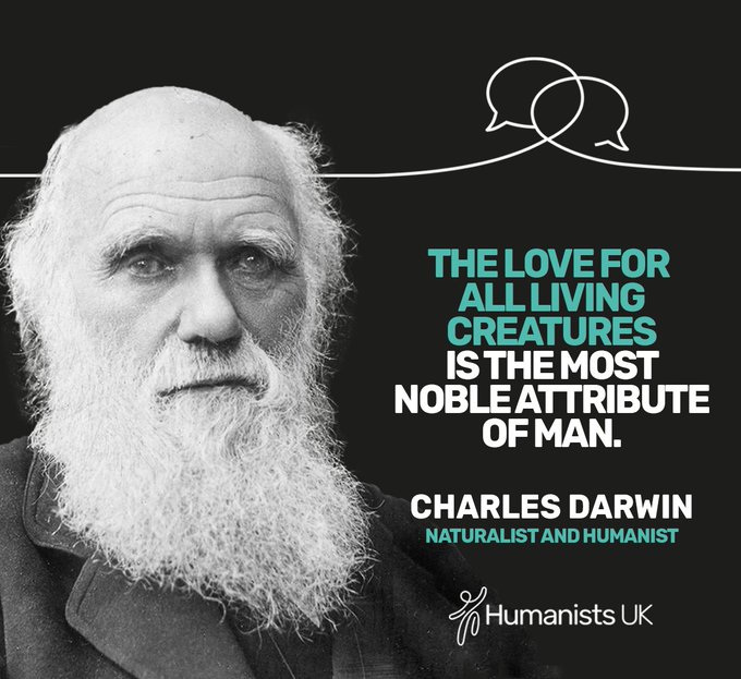 Humanist and naturalist, Charles Darwin, on the love of nature. Darwin remains one of history’s most notable scientists, whose work helped to usher in a radical new way of understanding of the world, our past, nature, and the essence of life itself. He died #OnThisDay 1882.