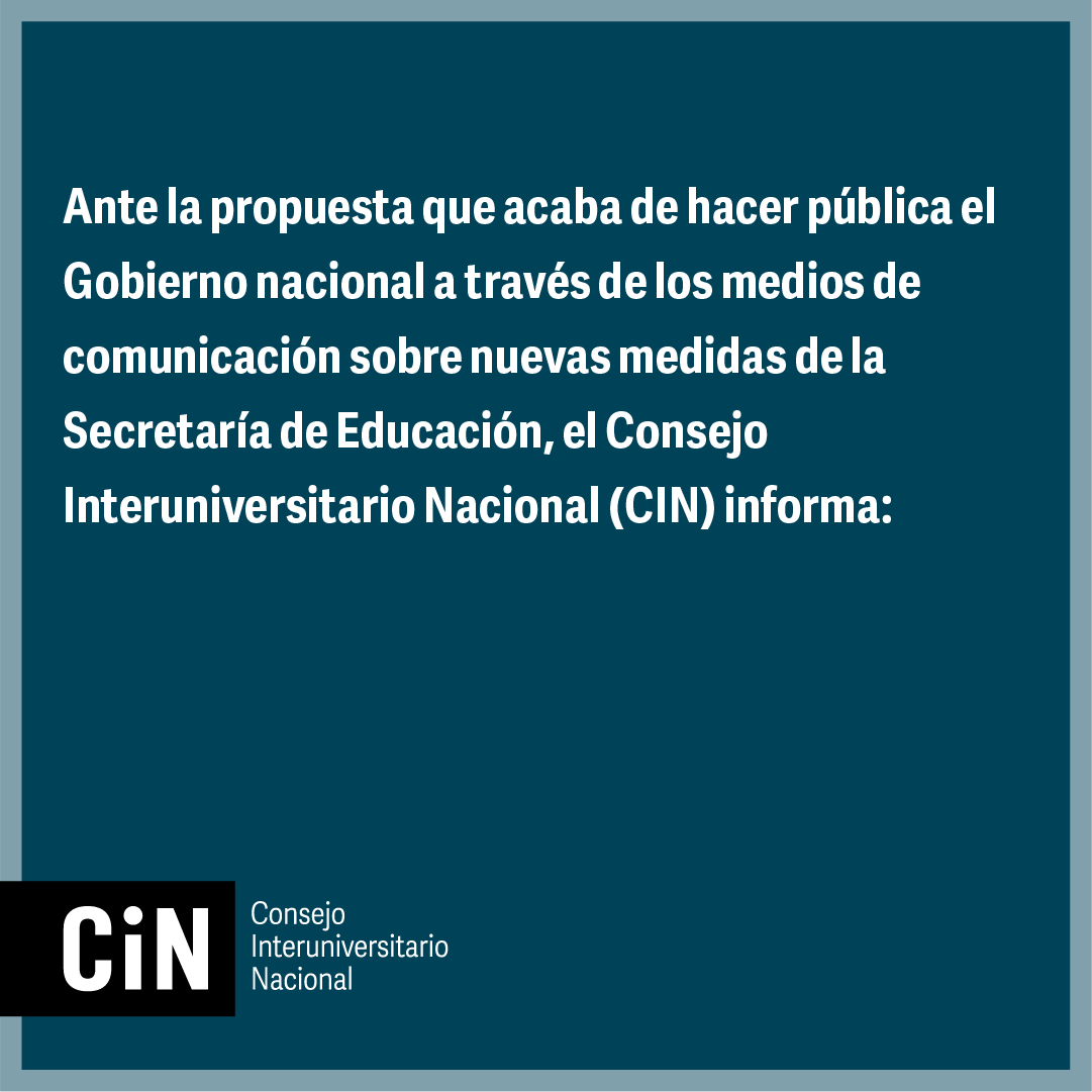 unahurlingham's tweet photo. ℹ️ Compartimos el comunicado del @CINoficial, ante la propuesta que hizo pública el Gobierno nacional a través de los medios de comunicación.
#UniversidadPublica #Salvemoslauniversidad https://t.co/CCXvZ68eiA