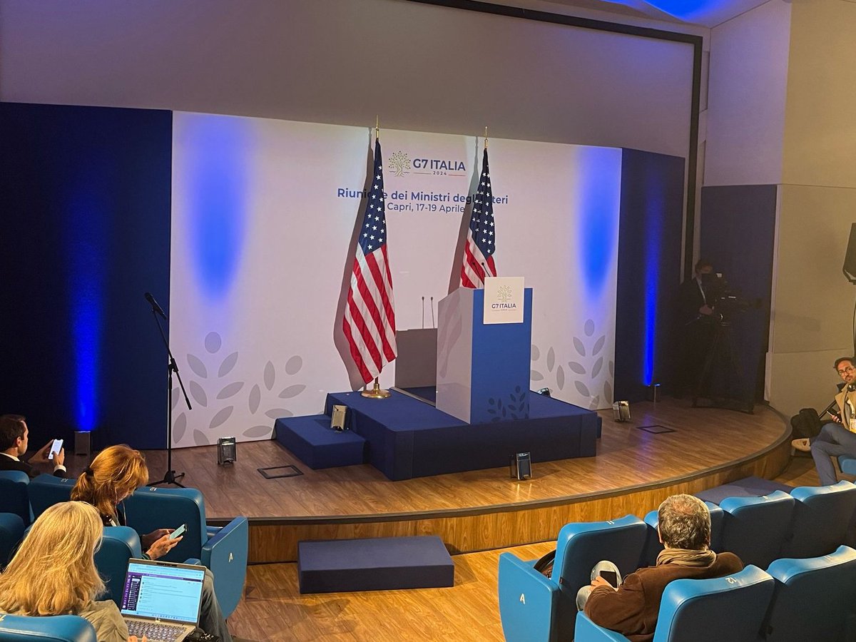 Segui in diretta la conferenza stampa di @SecBlinken al termine della riunione dei ministri degli Esteri del #G7 a Capri. 👇 youtube.com/watch?v=QbUqwQ… 🇮🇹🇺🇸🇨🇦🇫🇷🇩🇪🇯🇵🇬🇧🇪🇺