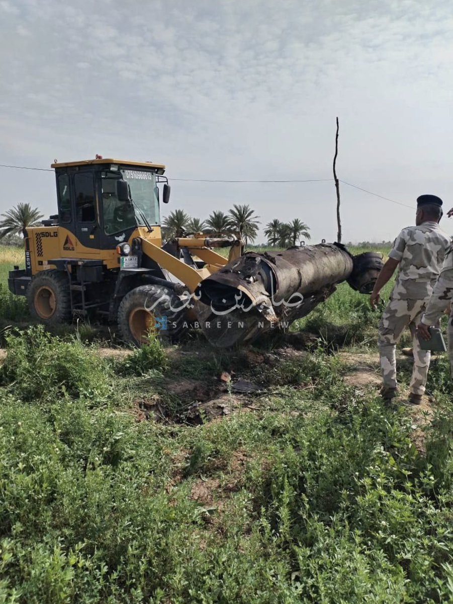 It looks like #Israel's strikes on #Iran overnight likely involved the use of 'Blue Sparrow' air-launched ballistic target missiles. What appears to be a Sparrow booster (which separates, as standard) was found near #Baghdad.