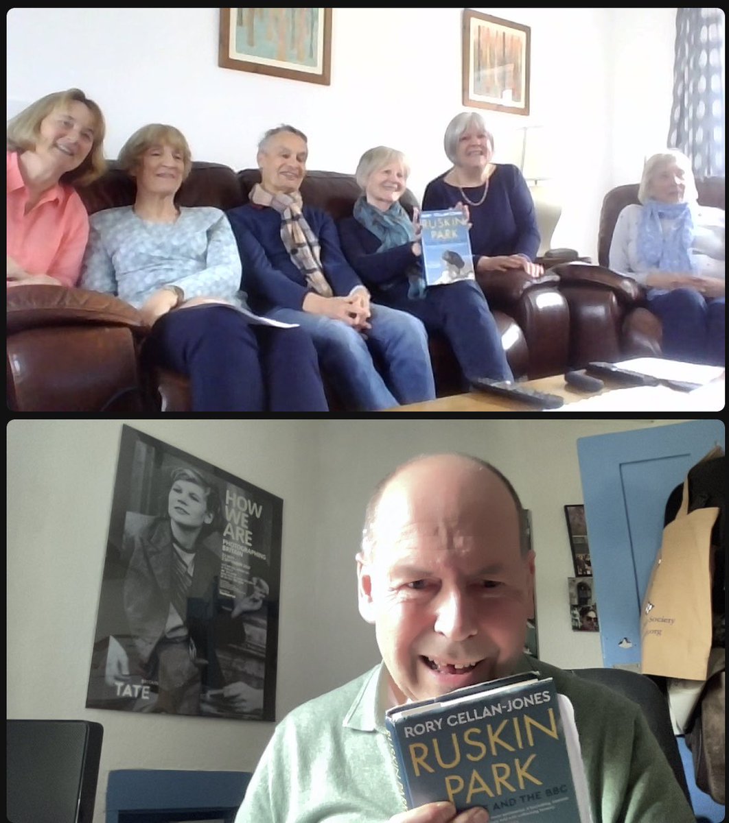 Third #RuskinPark book club Zoom of the week - and the folks from Evesham asked some great questions