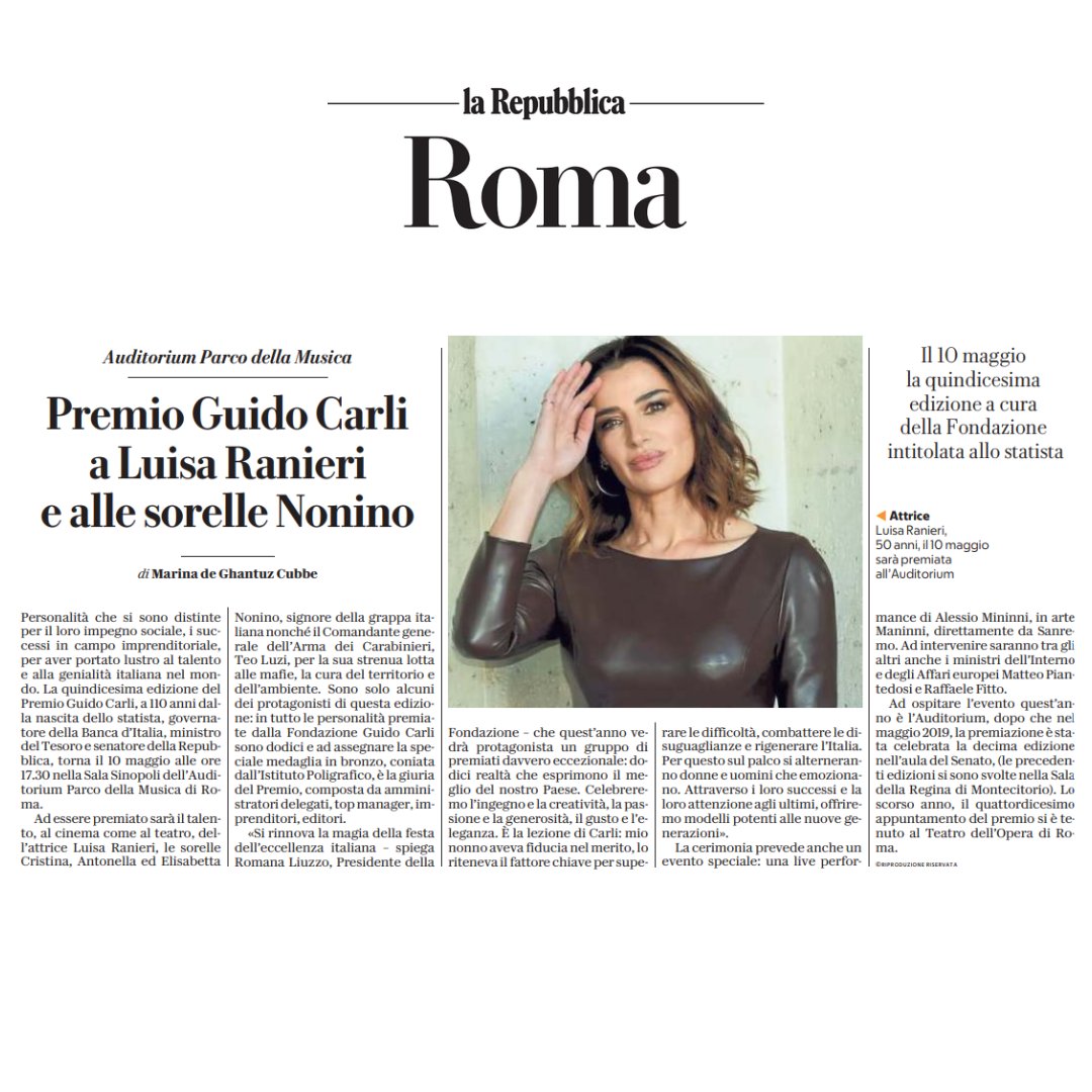 🏅La magia della festa dell'eccellenza italiana si rinnova quest'anno il 10 Maggio. Tra i premiati donne e uomini che rappresentano l'orgoglio italiano nel mondo. #ImpegnoSociale #Economia #Imprenditoria #InclusioneSulLavoro #TopManager #PremioGuidoCarli #XVEdizione