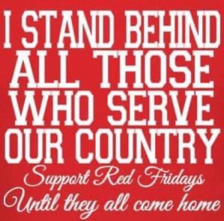 #redshirtfriday #SupportOurTroops