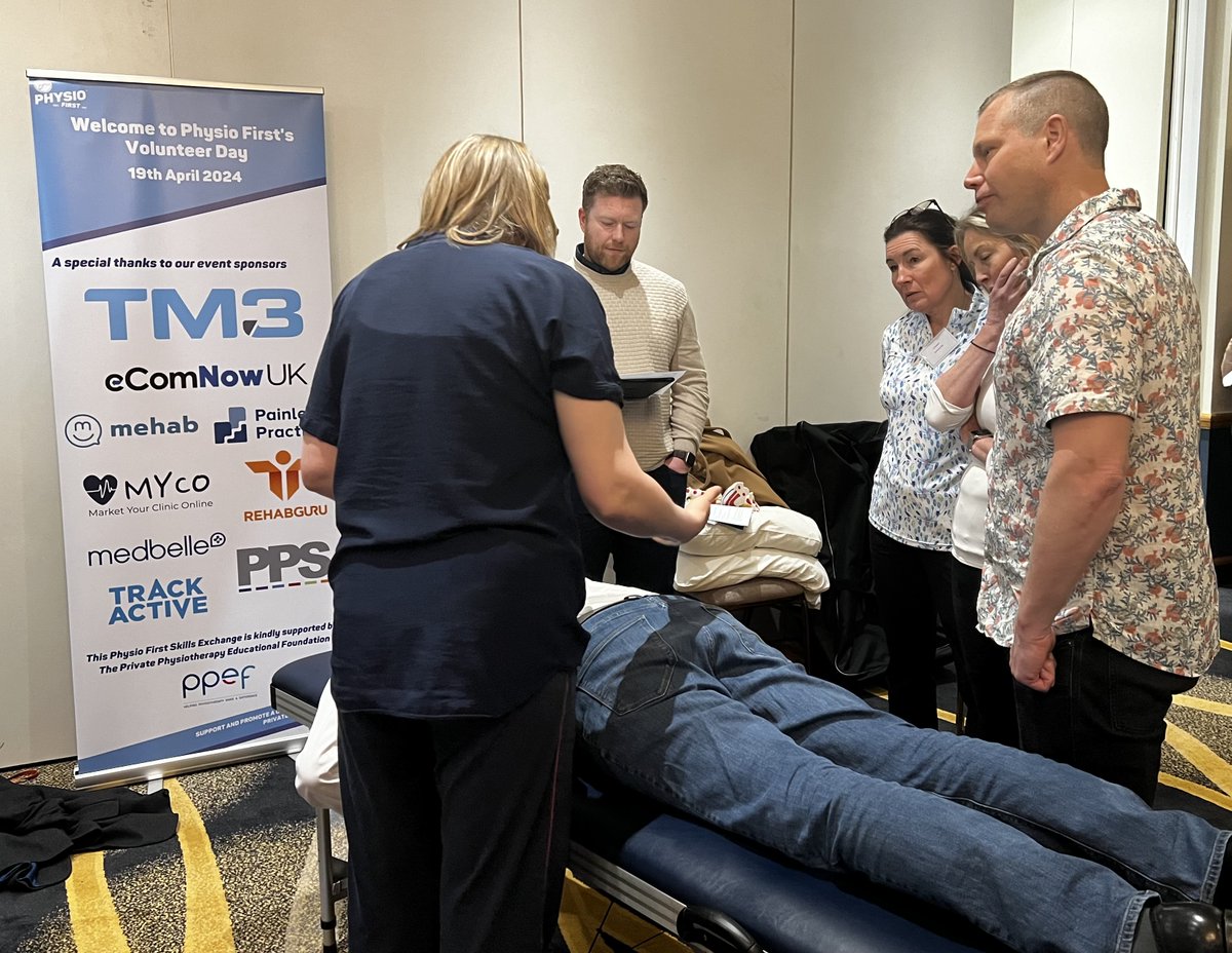 PhysioFirstC's tweet photo. Lots of great networking and sharing of clinical knowledge going on in today’s Volunteer Day and Skills Exchange event! 👏🏼
A big thanks to everyone who attended our event and our sponsors who supported the day!
#physiofirst #skillsexchange #volunteerday https://t.co/oWGKk8A4tq