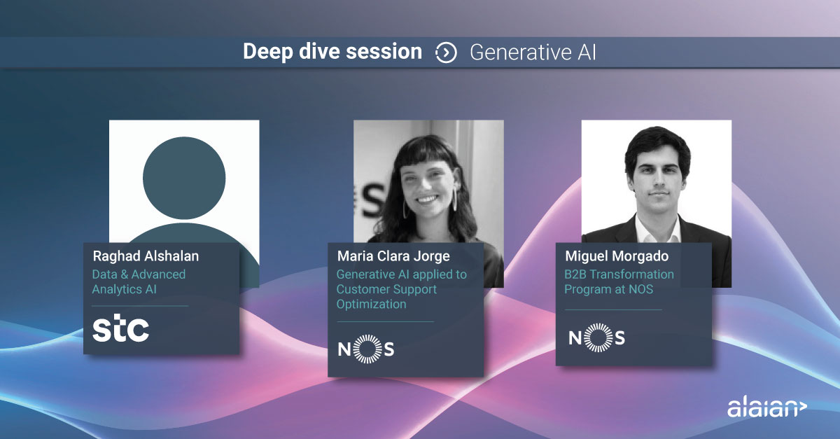 Yesterday we held our Generative AI Deep Dive Session! 🔍 We explored how #GenAI is transforming customer support optimization and powering B2B transformation programs. 💙 It was a super enriching session and we had a lot of participation! Thank you @stc & @NOS