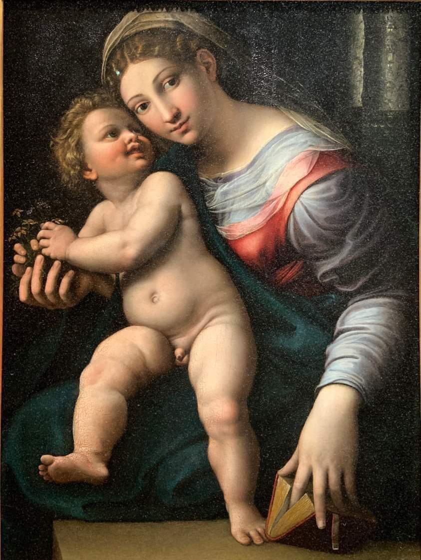 Madonna con Bambino, 1520 🖌 #GiulioRomano 🏛 @UffiziGalleries #ArtOnFriday #ArtLovers #ArteYArt #DonneInArte @Asamsakti @redne2013 @LuciaTassan @albertopetro2 @dianadep1 @marmelyr @djolavarrieta @commence_vie @angelicadisogno @LRonLacy @GuernseyJuliet @yebosfaye @BrindusaB1