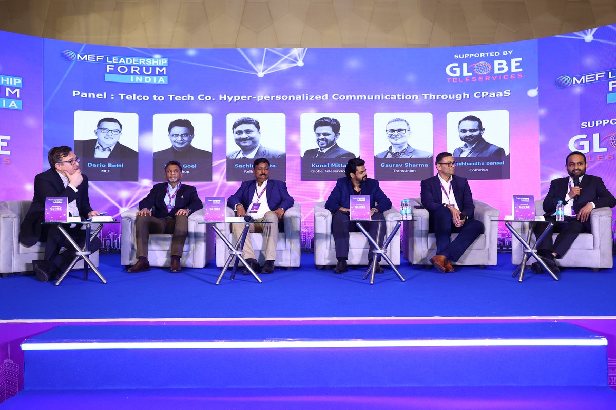 The #CPaaS industry is evolving with hyper-personalized #CX in focus. Here's our COO - Messaging Solutions, Deshbandhu Bansal, at the @MEF  Leadership Forum India, discussing how CPaaS & API monetization are addressing the demand for personalization in every digital interaction.