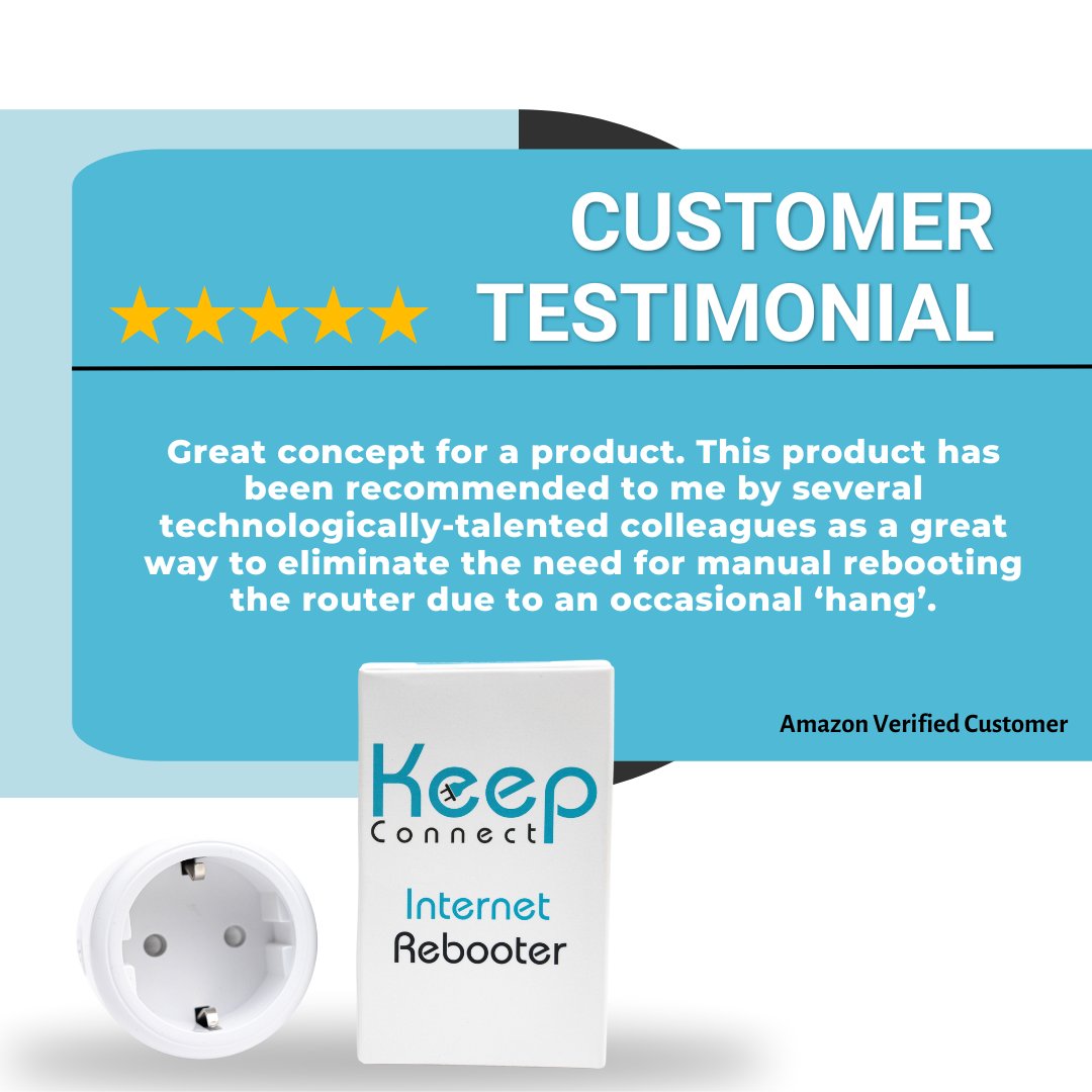 Say goodbye to lags and manual router interventions! Discover what our satisfied customers are saying about their experience with Keep Connect.

#KeepConnect #internetofthings #internetofthing #testimonial #gadgetreview #gadgetreviews #review #amazon #amazondeals #amazonfinds