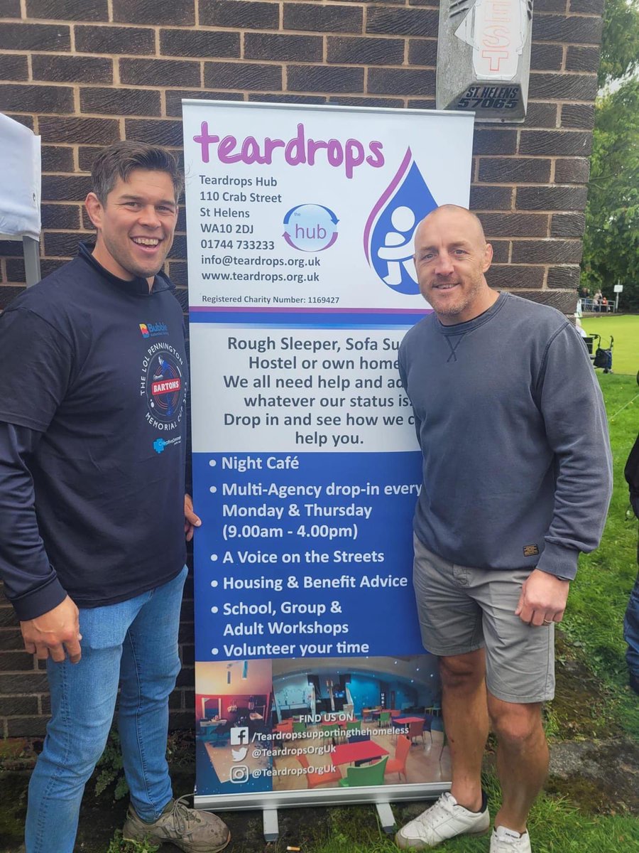 We are elated to announce that great #StHelens Charity @TeardropsOrgUK @TeardropsNick will be joining us once again for this years @sthelensgala raising awareness and hopefully vital funds 🙌🏻 #StHelensGala much more than Bowls & Music #StHelensTogether Free places for Charity