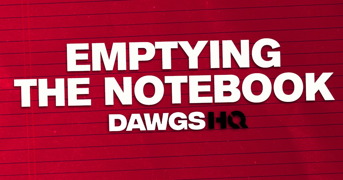 It's Friday and we're ready to Empty The Notebook over at DawgsHQ! (PLUS) - Latest #UGA transfer portal buzz - A note on Jaden Rashada - Thoughts and intel from spring practice JOIN (1 month for $1): bit.ly/4286Mbz on3.com/teams/georgia-…