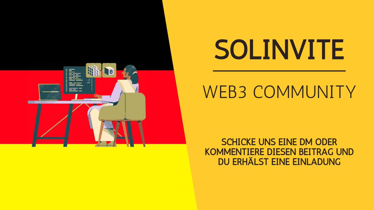 Du bist an #Web3  interessiert und suchst eine coole Gruppe mit der du dich austauschen kannst? 🇩🇪

Wir sind seit 3 Jahren dabei und die größte #deutsche Web3 Community auf #Solana.

Schreibe uns eine DM oder kommentiere und wir schicken dir eine Einladung! 🧡