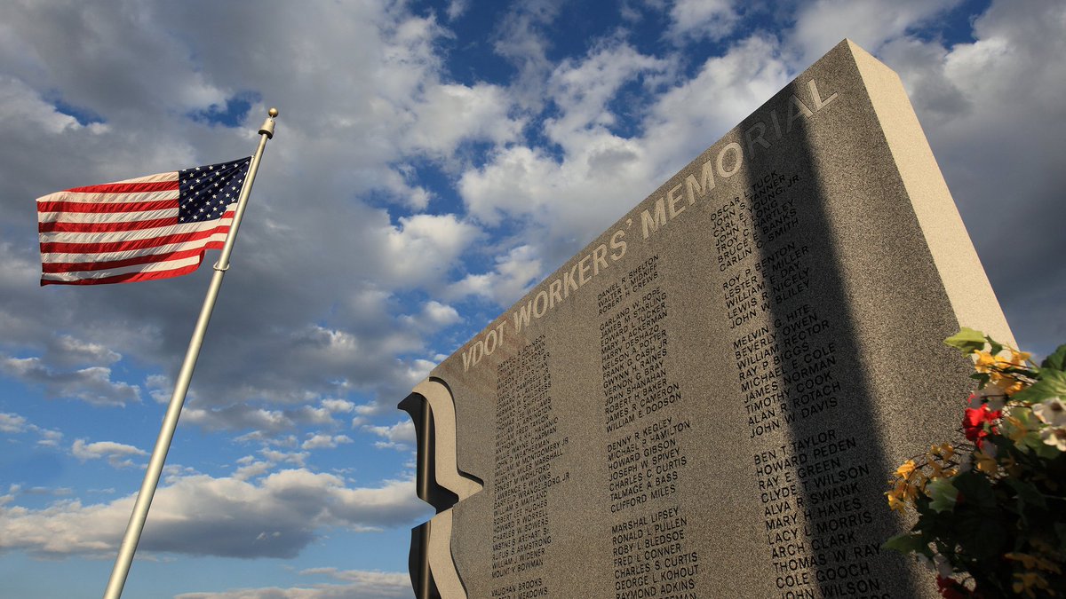 VaDOT's tweet image. Each year during #NationalWorkZoneAwarenessWeek we take a moment to reflect and recognize our colleagues who have lost their lives on the job.

Join us at 10 am today, April 19, for a moment of silence honoring all those we have lost.