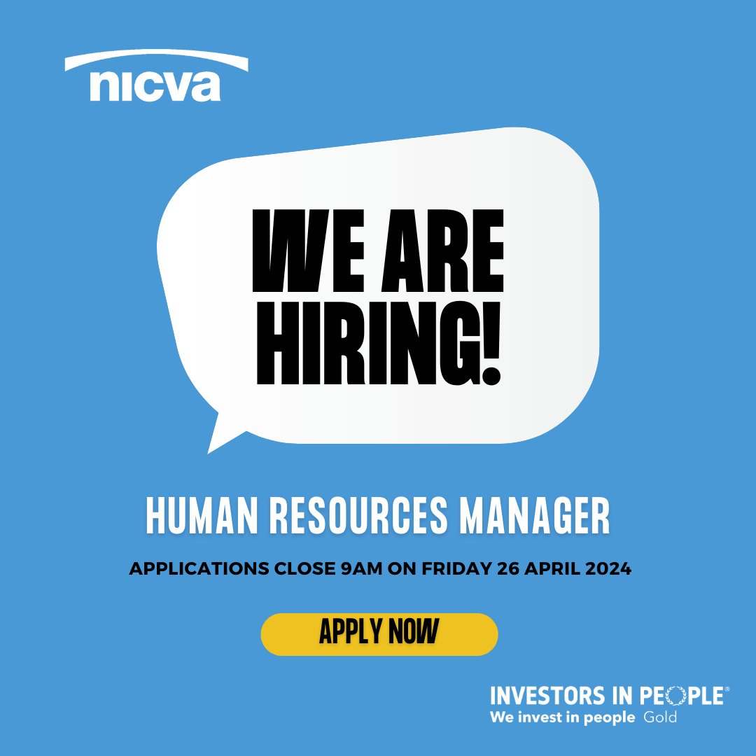 📢 Good news.... we've extended the deadline for our HR Manager vacancy, so there's even more time to join #TeamNICVA! * Are you passionate about people? * Want to join a fantastic team in a values led organisation? Then come join us 👉 bit.ly/49Jhpnz #CharityJobs