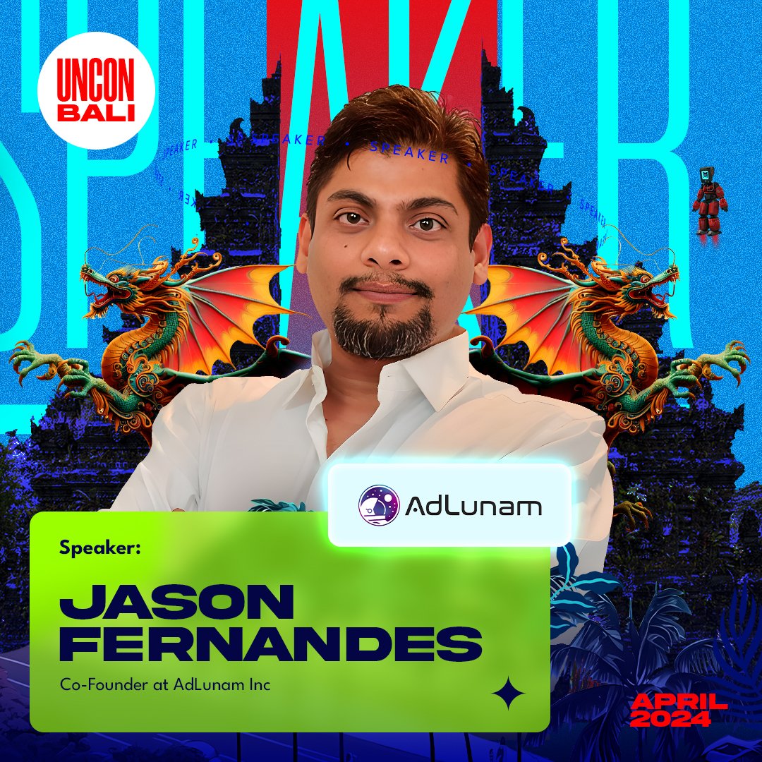 unconbali's tweet photo. UNCONFERENCE BALI 2024 ๐ชป
Jason Fernandes (@JasonDotX) is a Web3 entrepreneur, Investor, and technology columnist hailing from Goa. โ๏ธ๐ชฉ
Fernandes is the co-founder of AdLunam Inc (@AdLunamInc) a Web3 investment platform. โ๐ฝ๐ฅ
#UnconferenceBali
#UnparalleledConference
๐ฎ๐ฉ https://t.co/RjZaOK4Zeg