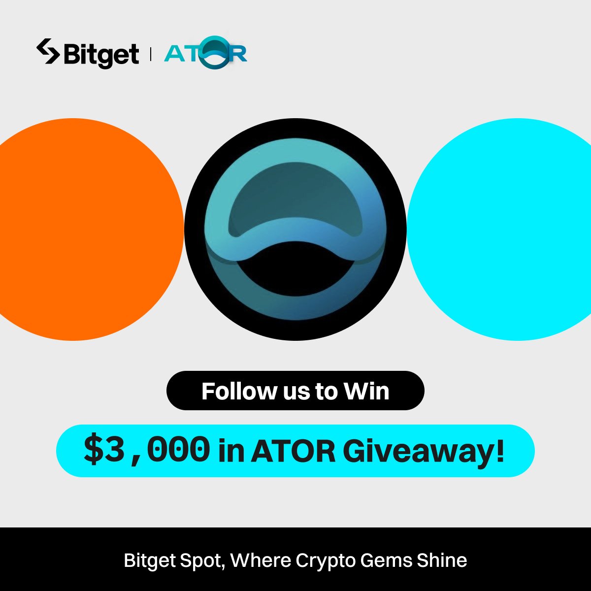 Join the #Bitget x $ATOR Giveaway! 

💰 $3,000 worth of $ATOR (60 winners) 

1⃣ Follow @bitgetglobal <a href="/atorprotocol/">Anyone Protocol</a> 
2⃣ Repost with #ATORlistBitget &amp; tag your friends 
3⃣ Fill out the form: forms.gle/b6tery4cV7BbYn…