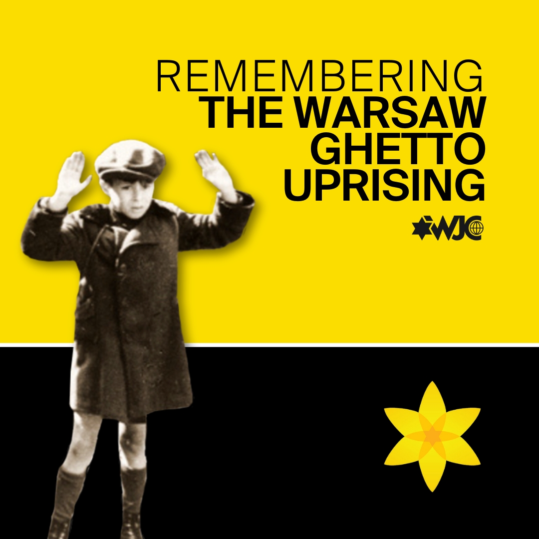 April 19 is the anniversary of the 1943 Warsaw Ghetto Uprising. 

We pay tribute to those who fought valiantly against the cruel Nazi regime, heroes that continue to defy the myth that the Jews went like sheep to the slaughter. 

#WeRemember