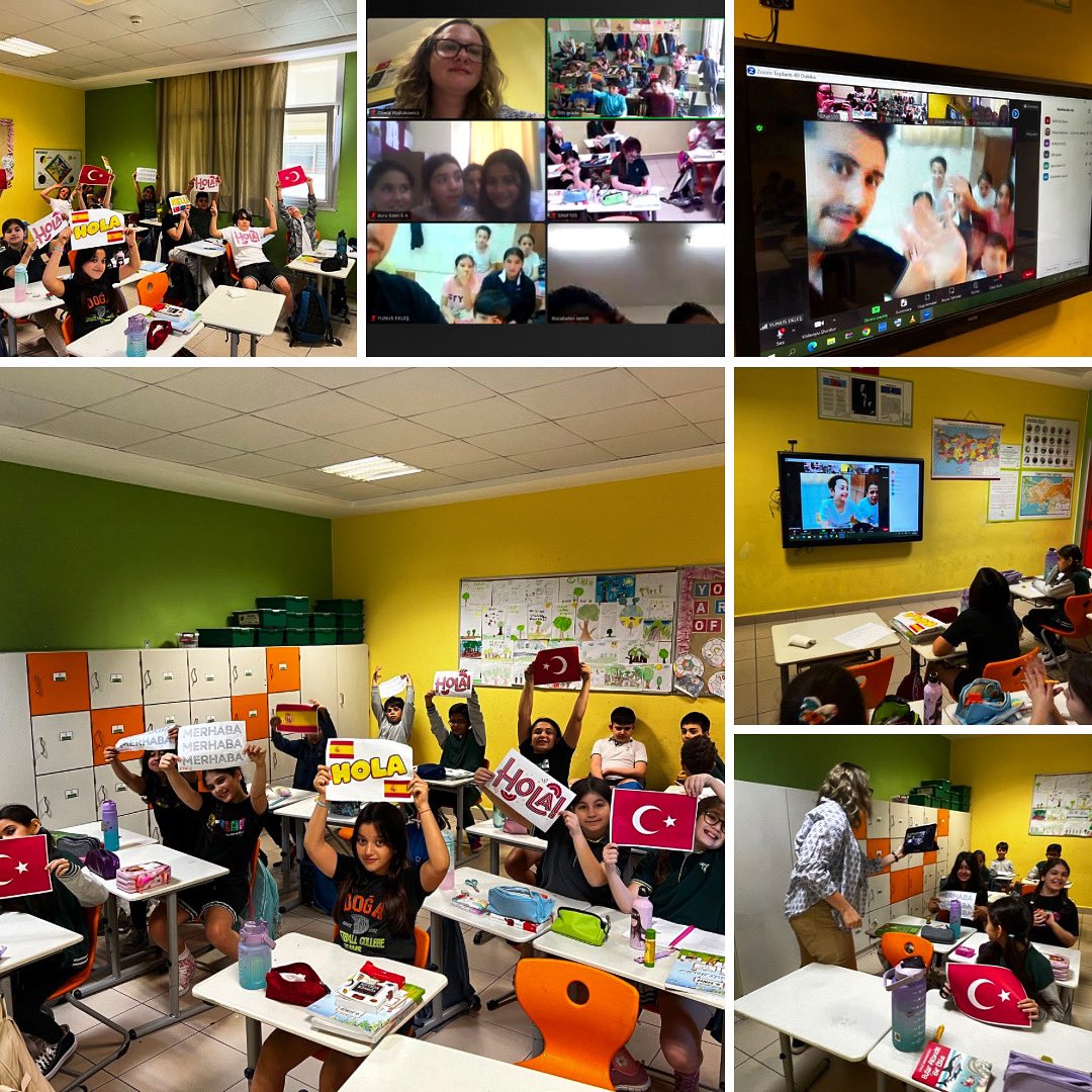 We have held the last meeting within our @etwinning_europe project🇪🇺 It was very exciting to see our friends from Spain 🇪🇸 and Antalya 🇹🇷 @KevsGunesMetin @KvancBarlas @TufekVolkan