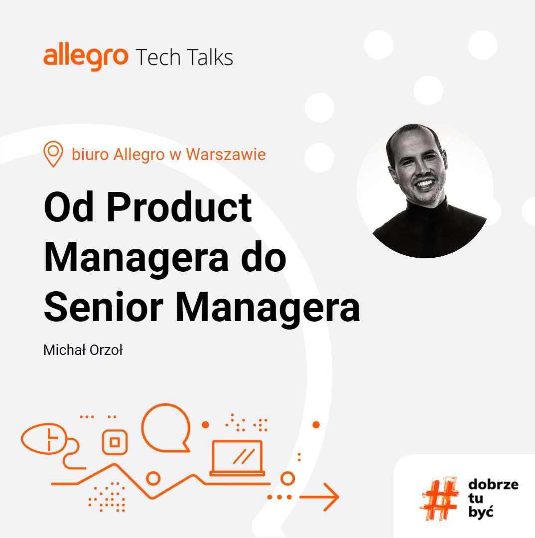 allegrotech's tweet image. Would you like to hear about the pros and cons of transforming from the role of Product Manager to a senior role? ❓Join #AllegroTechTalk in Warsaw ➡️ app.evenea.pl/event/allegro-…