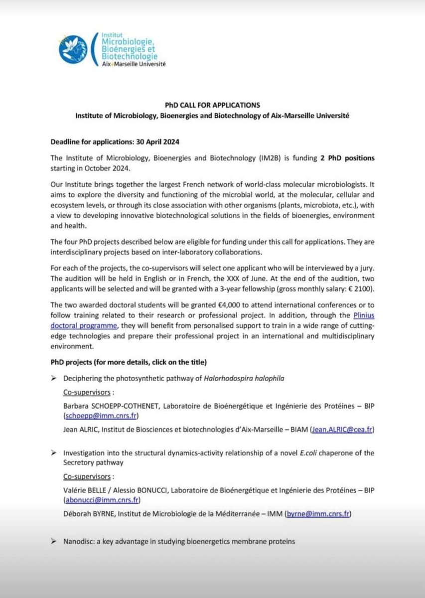 Funded #PhD Background: Microbiology, Biotechnology, Bioenergy #France