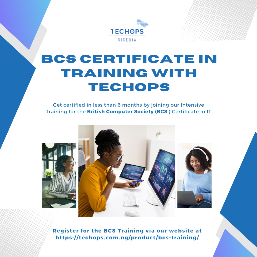 Make the most of your weekend by investing in your future!  Register for the TechOps Certificate program this #TGIF and get started on your rewarding IT career.                                                    #TechOpsNigeria #WeekendLearning #ITCertification