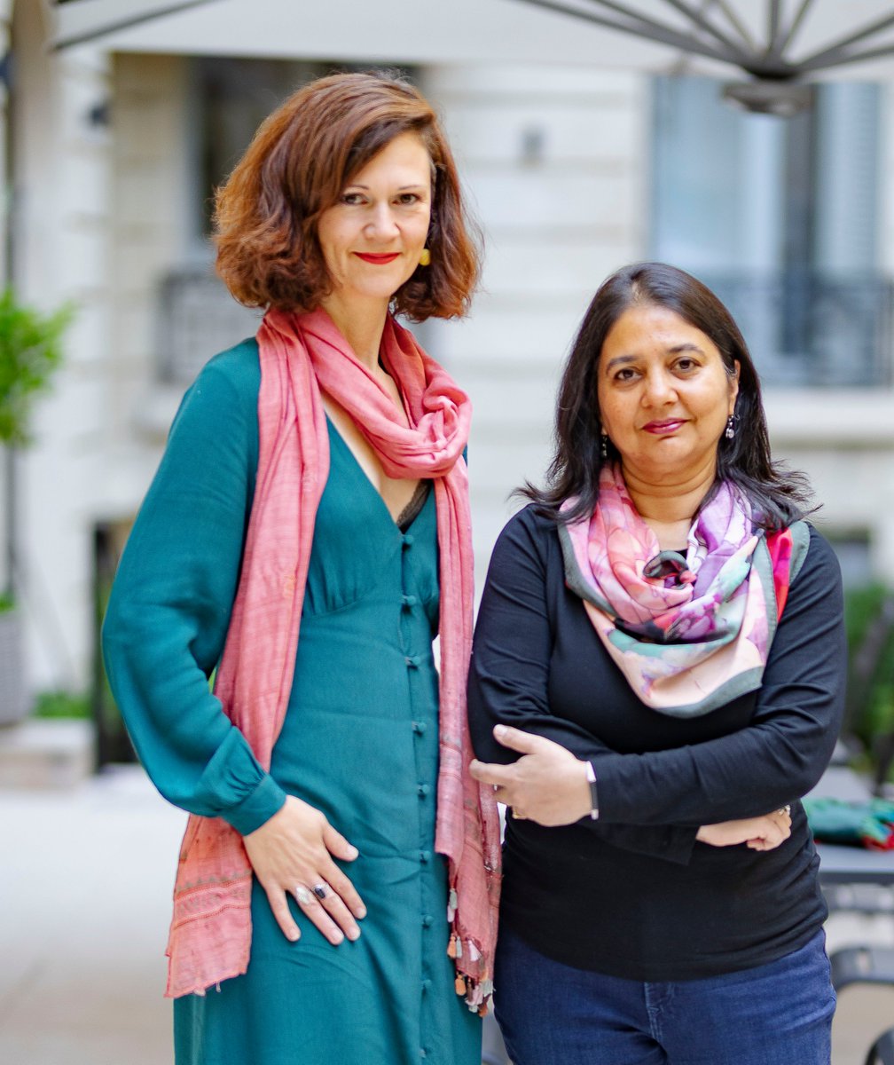 exciting news coming soon from <a href="/indiastoryagent/">India Story Agency</a> -- here we are posing in Paris as a teaser <a href="/GeetanjaliKris1/">Geetanjali Krishna</a>
