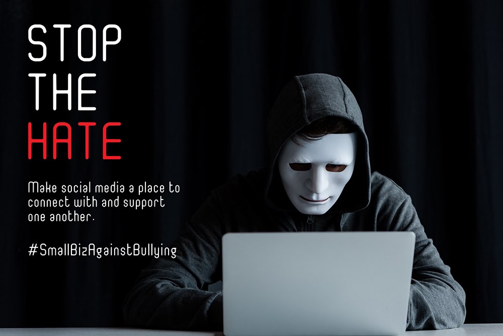 Let’s stop the hate! #SmallBizAgainstBullying #SmallBusiness #MentalHealth #MentalHealthAwareness #SBS #SmartSocial #SmallBizFridayUK #Stockport