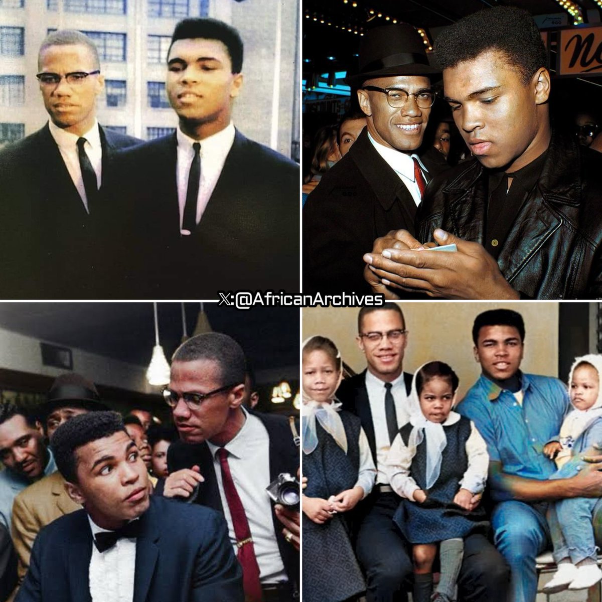 AfricanArchives's tweet image. Malcolm X and Muhammad Ali 🐐