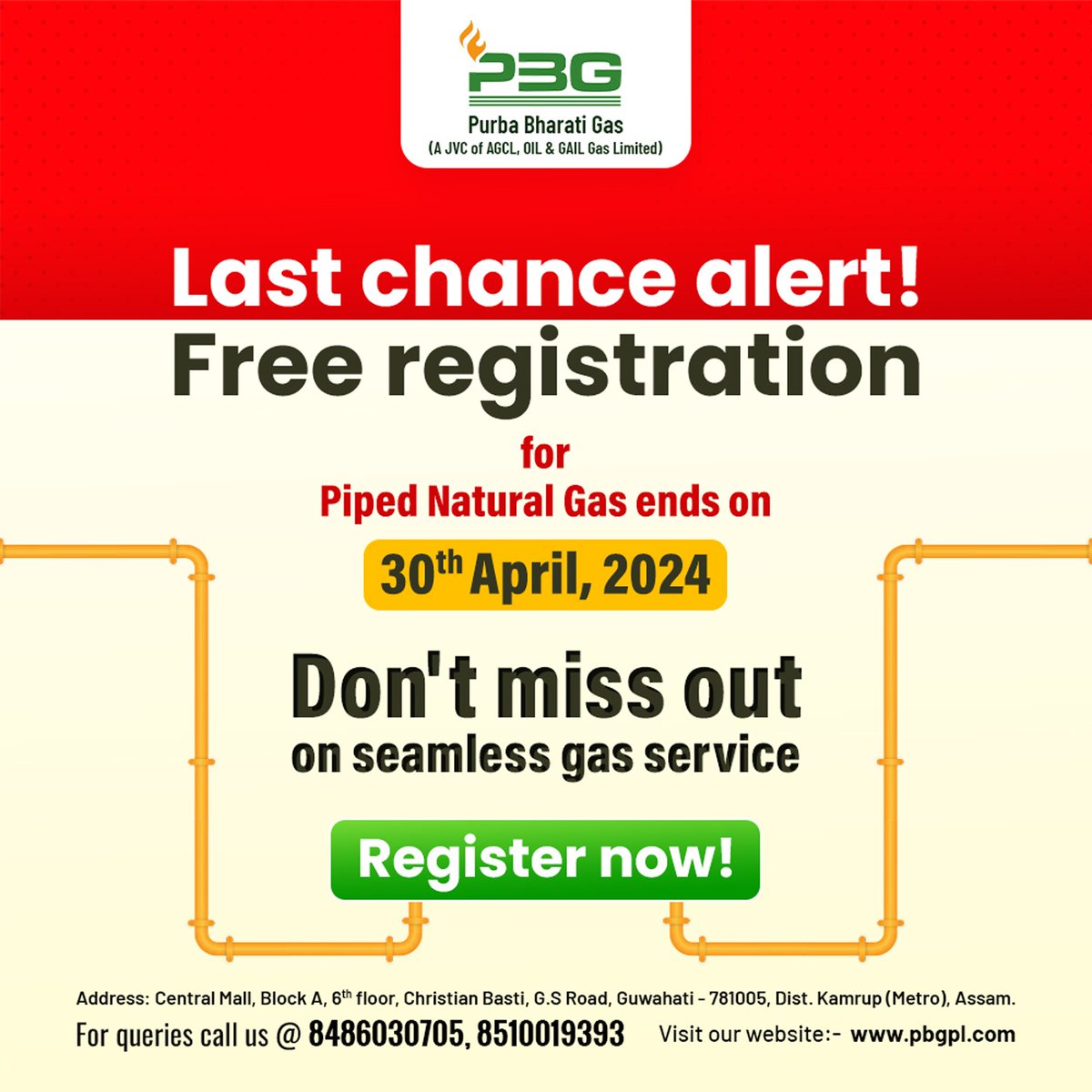 What are you waiting for? switch to Piped Natural Gas today.
.
.
#pbgpl #FREEREGISTRATION #gasservice