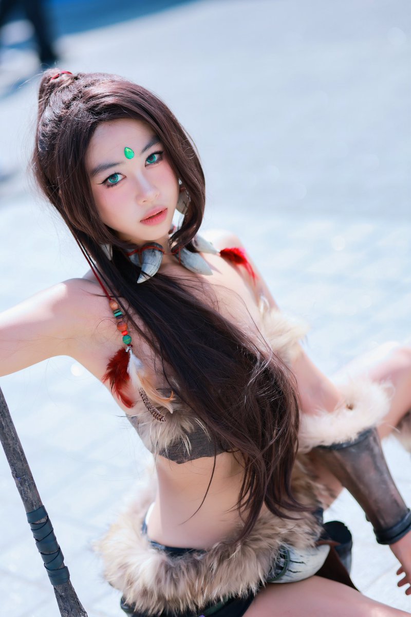 mhyochi's tweet photo. First time trying cosplay at @LCK 👍
Today I am one-day Nidalee.
Now i wanna try cosplay more often 🌚 Any suggestions? Thanks for inviting me to this amazing opportunity @plumy_s2 my cosplay sensei 😛  #Cosplay https://t.co/OtAWkJpy9q