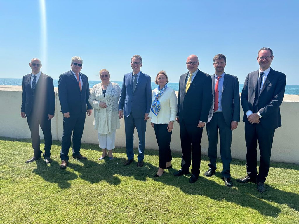 Great exchange with Nordic Baltic ambassadors and our colleague from Ukraine today in Abu Dhabi. Sweden coordinates N5 and NB8 cooperation 2024 with Ukraine as our top priority. @SweMFA