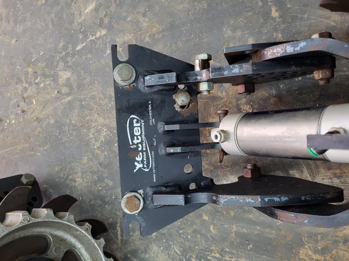 FOR SALE. 12 Yetter row cleaners. Comes with precision cleansweep air actuated downforce/lift. Air lines and cab control module included.