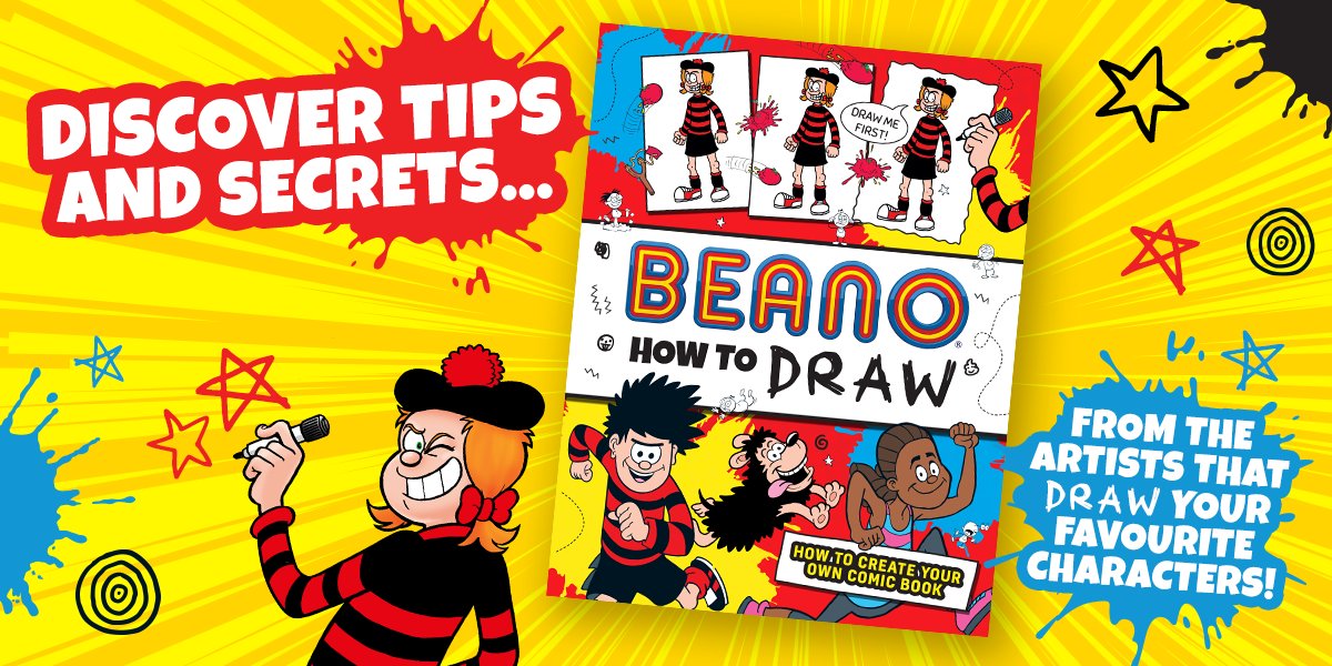 Is your mini-mischief an aspiring comic artist? 👀 Grab our latest release ‘How to Draw’! Thanks to our pals @FarshoreBooks, you can watch your mini-jokers learn blamtastic skills and secrets from the very best Beanotown has to offer! 😆 👉 amzn.eu/d/dJws4Dp