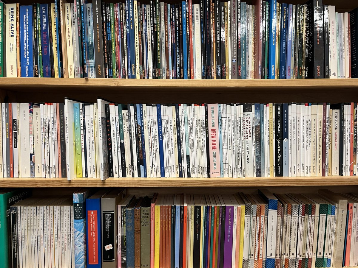 Busy updating the poetry shelves today, with lots of lovely ‘new to us’ stock 😍 If you’re looking for some good value poetry come and see us soon!