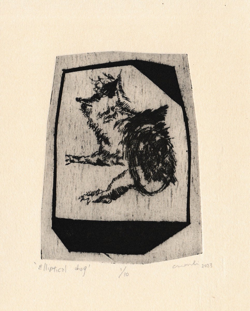 to open my objkt and find this lovely eliptical dog 😍 Thank You my dear friend  <a href="/_cronli/">CRONLI</a>