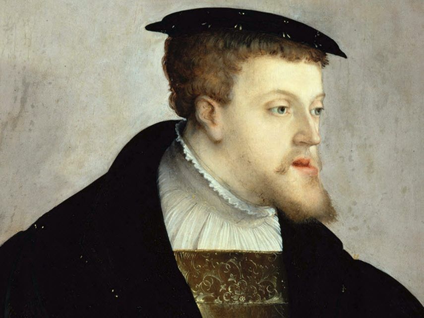 Even Habsburgs could make their own 'Habsburg Jaw jokes': Charles V, in a letter to Francois I before their meeting: 'You may have heard that I have a jutting jaw; that is correct, but I can assure you I don't use it to bite people.'