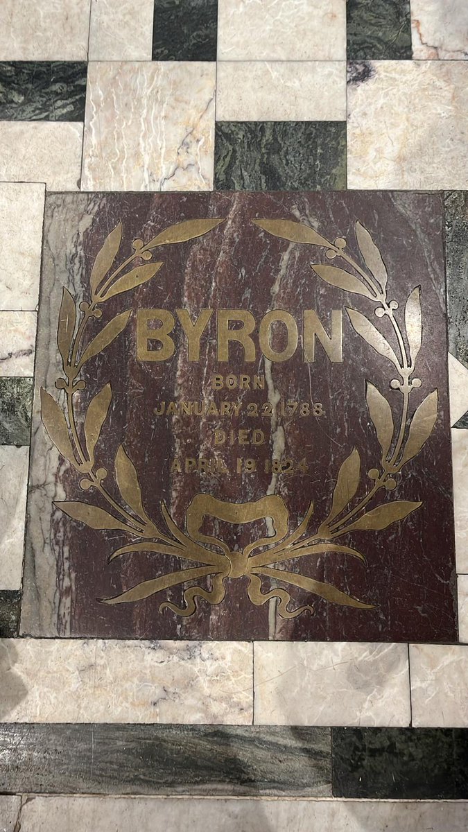 Today the Brethren of Byron Lodge commemorate the 200th anniversary of the death of our namesake Lord Byron. #CredeByron