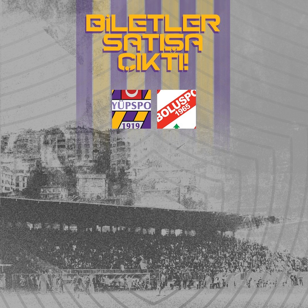 Biletler satışta! 🎟 Eyüp Stadı'nda oynayacağımız Boluspor maçının biletleri satışa çıktı. Bilet için 👇🏻 tinyurl.com/2z4uvhmt