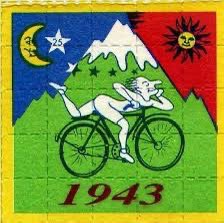 H4M80N3's tweet photo. On April 19, 1943, Dr. Albert Hofmann took a world-changing bike ride, marking the first-ever intentional LSD trip. This historic event, now celebrated as Bicycle Day, showcases the discovery's profound impact on culture and science. #BicycleDay 🚲🔬 https://t.co/lmpiJgeO1R